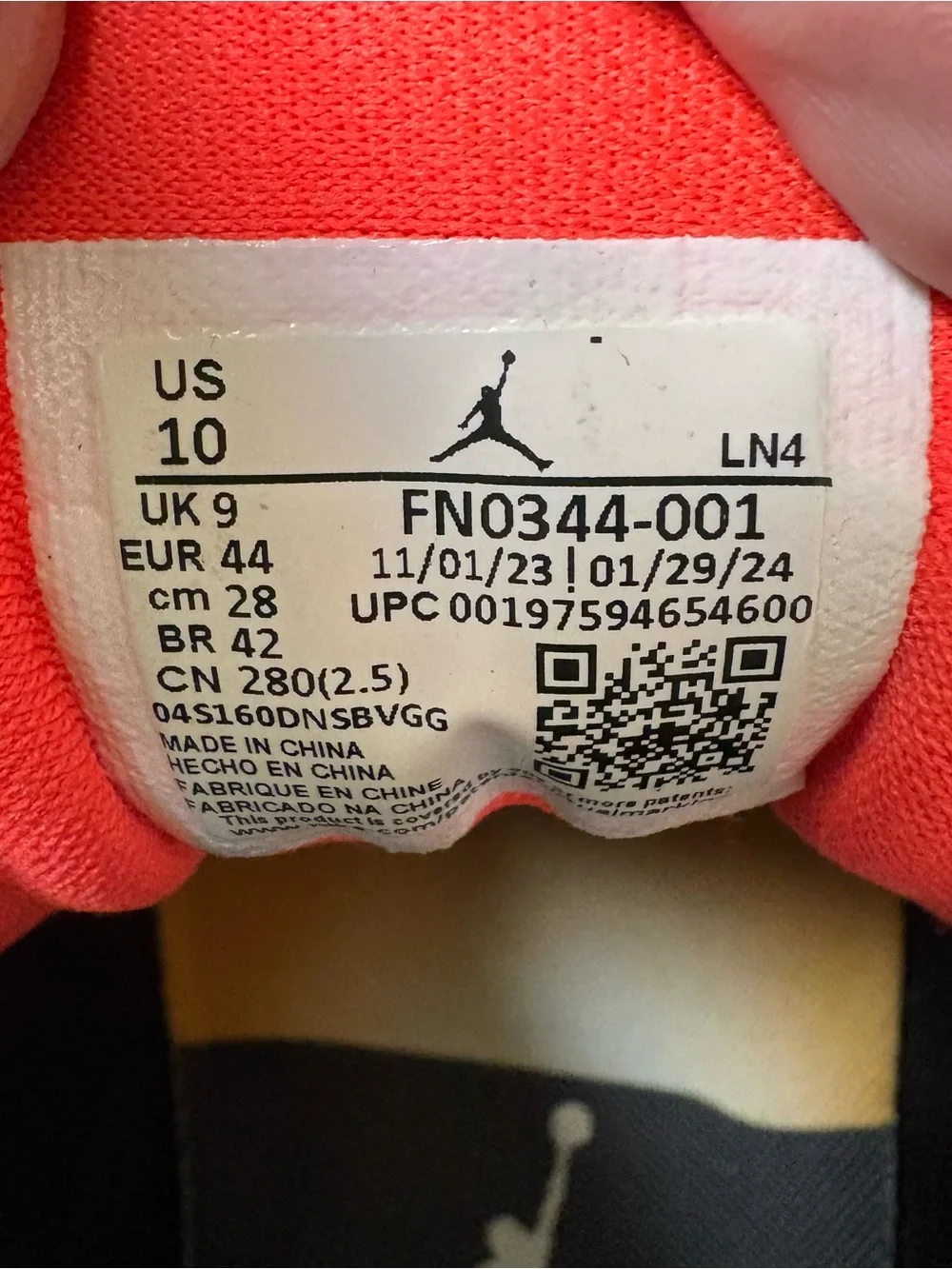 J Balvin x Air Jordan 3 Retro Rio  FN0344-001 Size 10